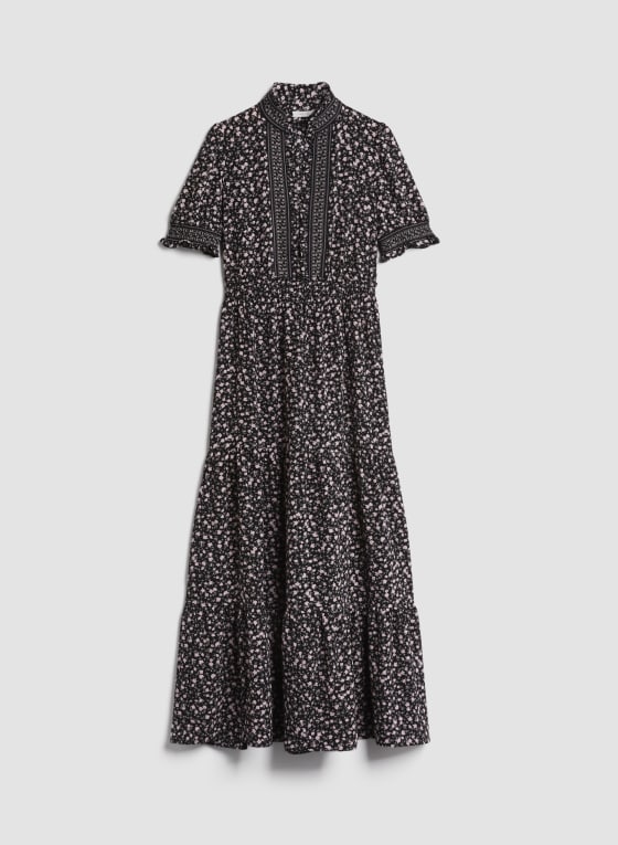 Floral Print Tiered Dress