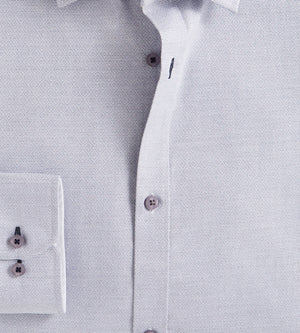 Slim Fit Stretch Non-Iron Diamond Jacquard Dress Shirt