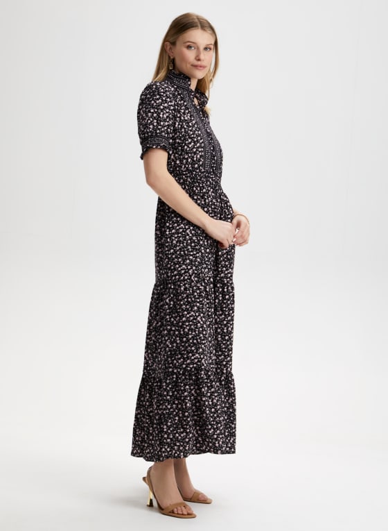 Floral Print Tiered Dress