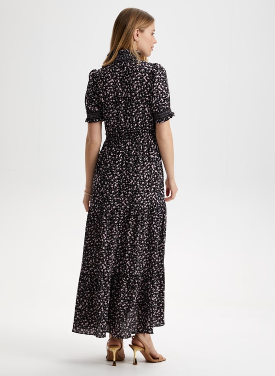 Floral Print Tiered Dress