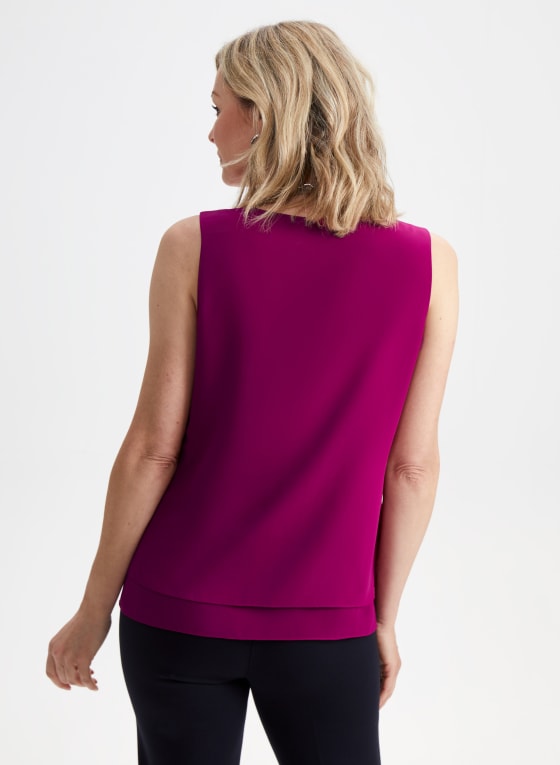 Sleeveless V-Neck Blouse