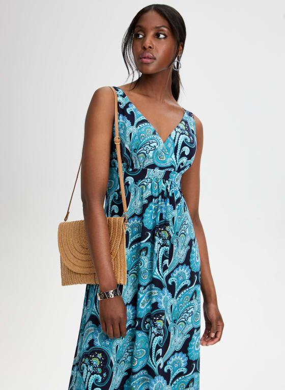 Paisley Print Maxi Dress