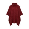 aran woollen mills poncho kelly warm red