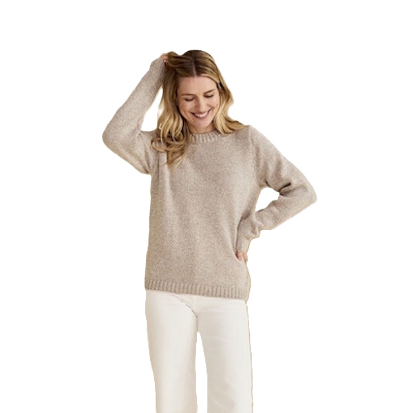 Aran Woollen Mills damestrui Ciara - Toast Oat