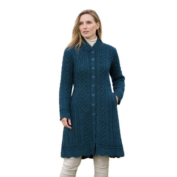 Aran Crafts Damesvest Leitrim - Mallard Mix