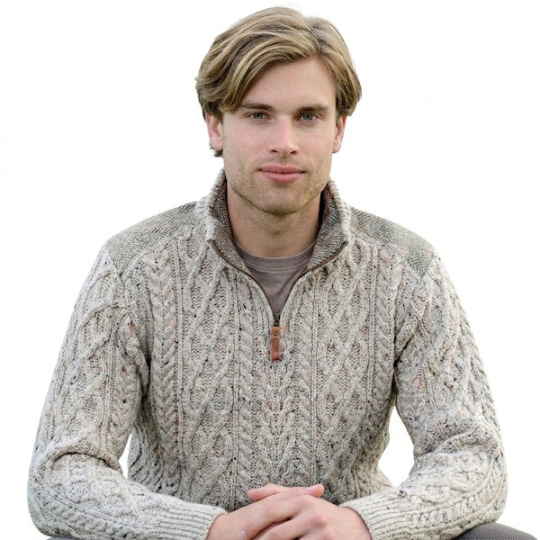 Aran Crafts Herentrui Curracloe - Oatmeal Nep