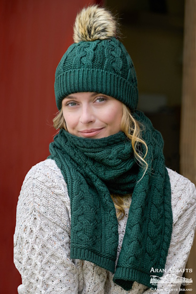 Aran Crafts damesmuts Sophie - Cedar – Bild 2