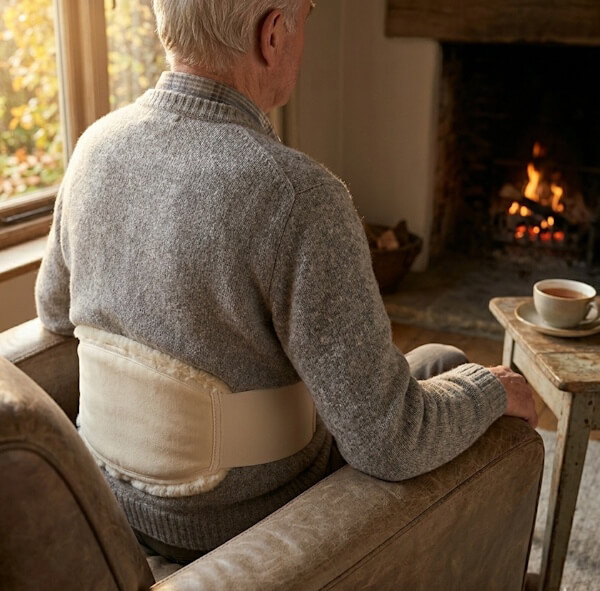 Fellhof Rugwarmer van Merino lamsvacht - Afbeelding 2