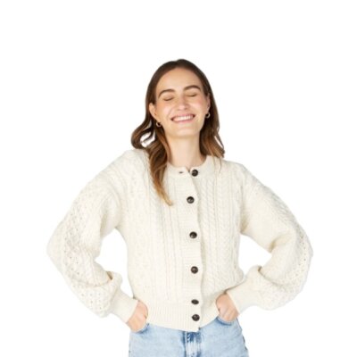 IrelandsEye dames vest Sanne Naturel