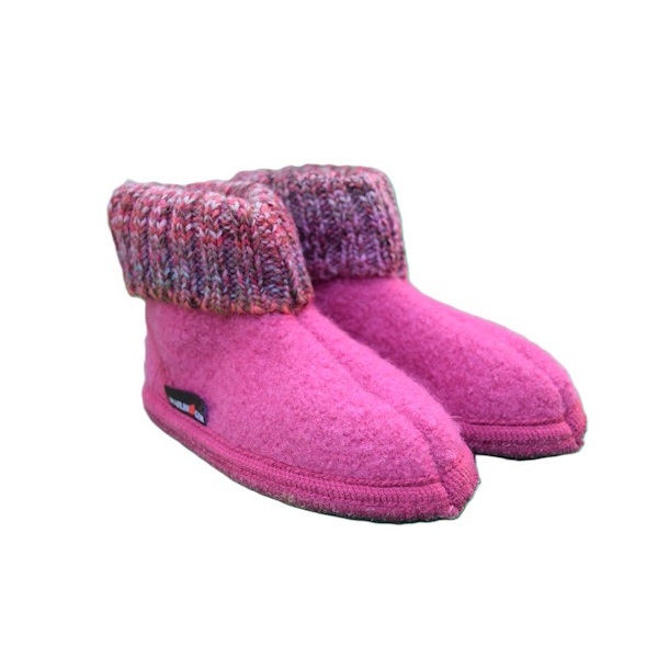 Haflinger kinderpantoffel Paul - Zuurstok Roze