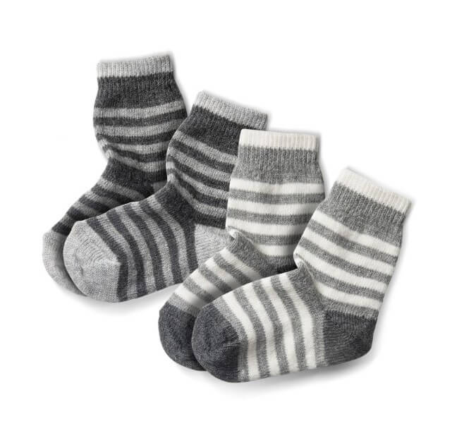 Fellhof Gestreepte Alpaca sokken - 2 pack – Bild 2
