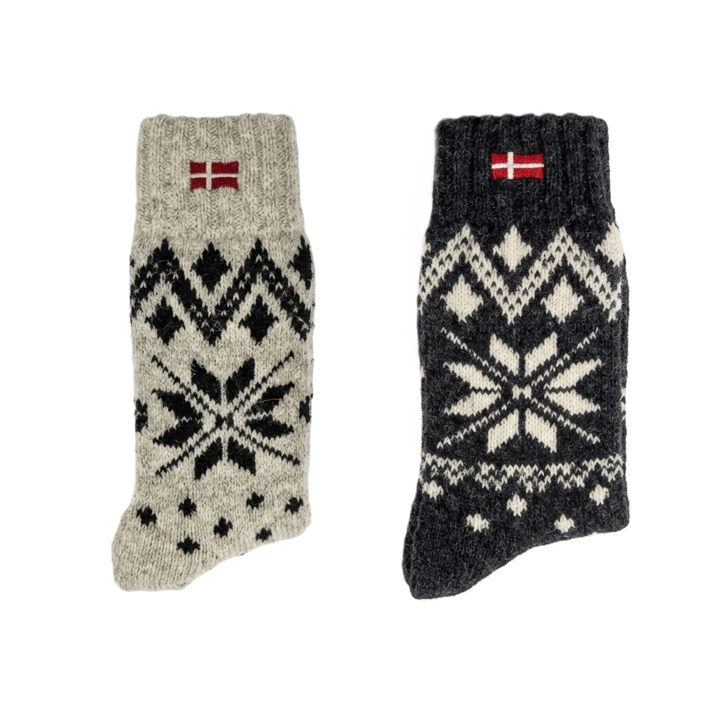 Woolwear Nordic Woollen Socks Snowflake