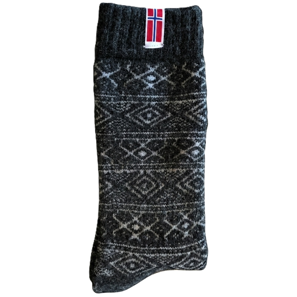 Woolwear Norwegische Wollsocken Kariert – Bild 3