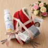 Cadeauset-spaanse sloffen rood-fizzy gel-hygge sokken-moederdag