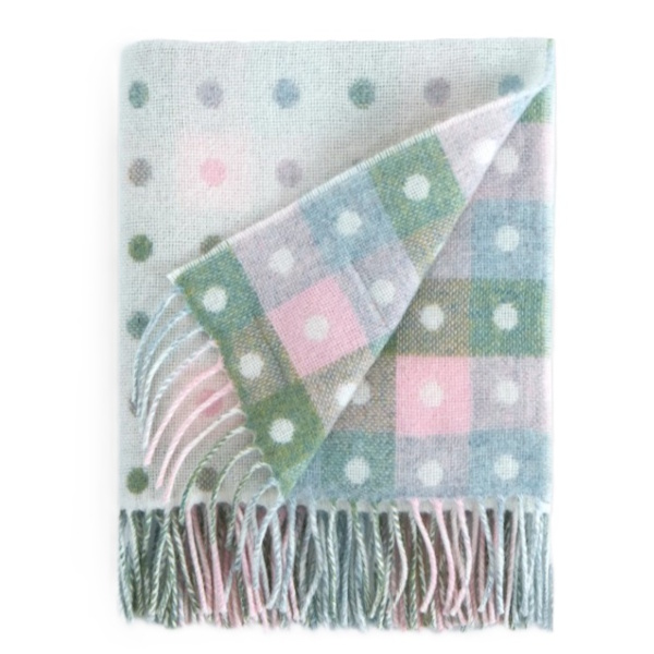 Foxford Babydeken Lamswol Stip - Pastel – Bild 3