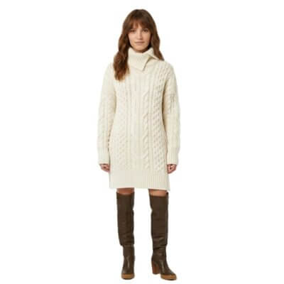 Irelandseye-jurk-naturel-on model