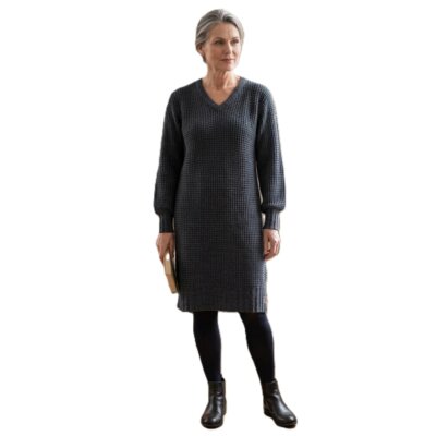 Knit Factory-robin-gebreide-jurk-antraciet-ZA