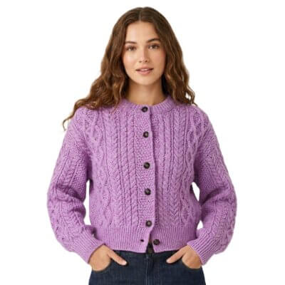 Irelandseye dames vest Sanne Lilac marl