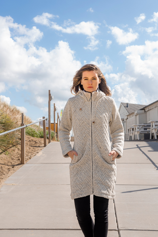 Pure Wool Damenjacke Sharon – Ecru – Bild 2