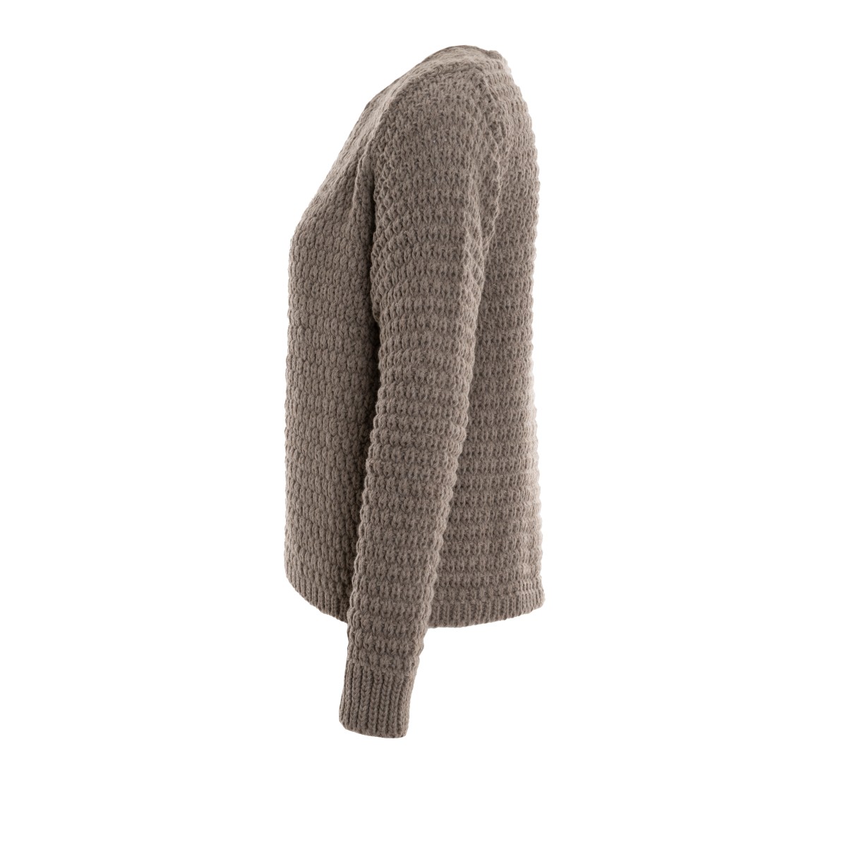Gilet pour femme Knit Factory Becky – Marron – Image 3
