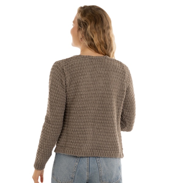 Gilet pour femme Knit Factory Becky – Marron – Image 2