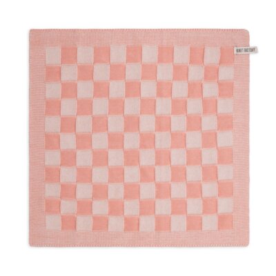 Knit Factory Keukendoek Block - Ecru Apricot