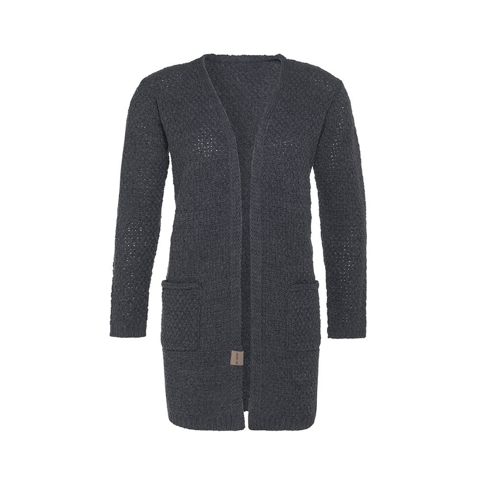 Knit Factory Gilet Luna - Anthracite – Image 2
